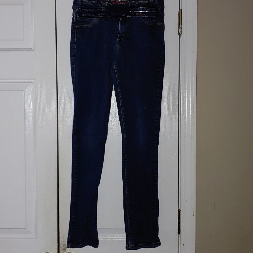 Girls Arizona dark wash adjustable skinny jeans   Sz 16